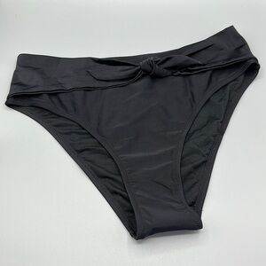 SHEKINI Tie Knot Front High Waisted Bikini Bottoms Women's Large